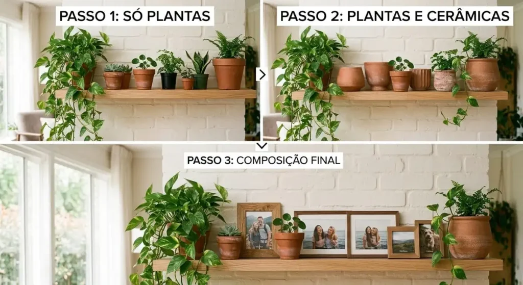 Como criar uma prateleira viva plantas 