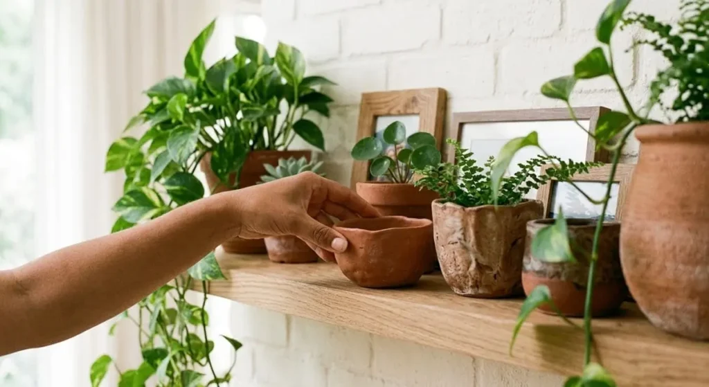 Como criar uma prateleira viva plantas