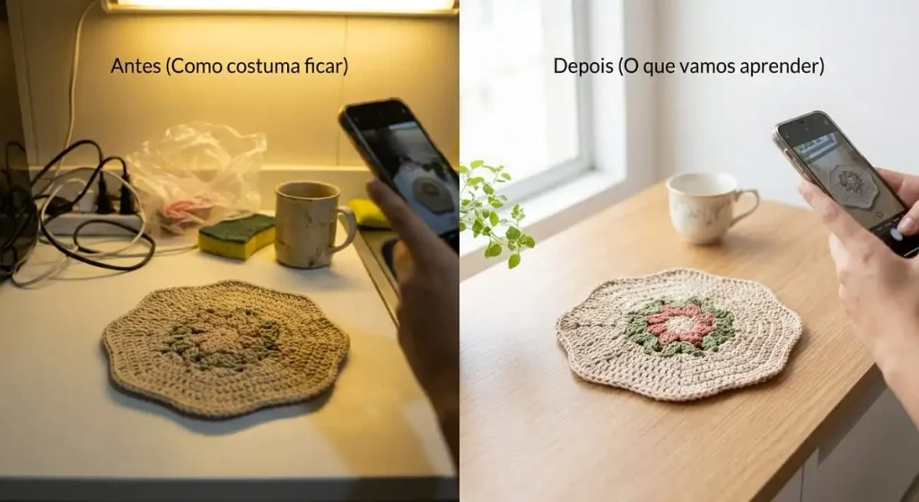 Como fotografar artesanato com celular