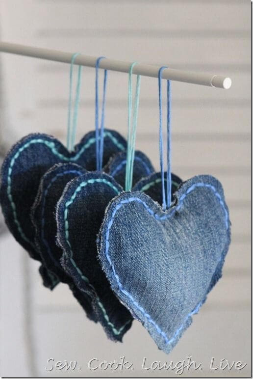 IDÉIAS FÁCEIS COM RETALHOS DE JEANS 2