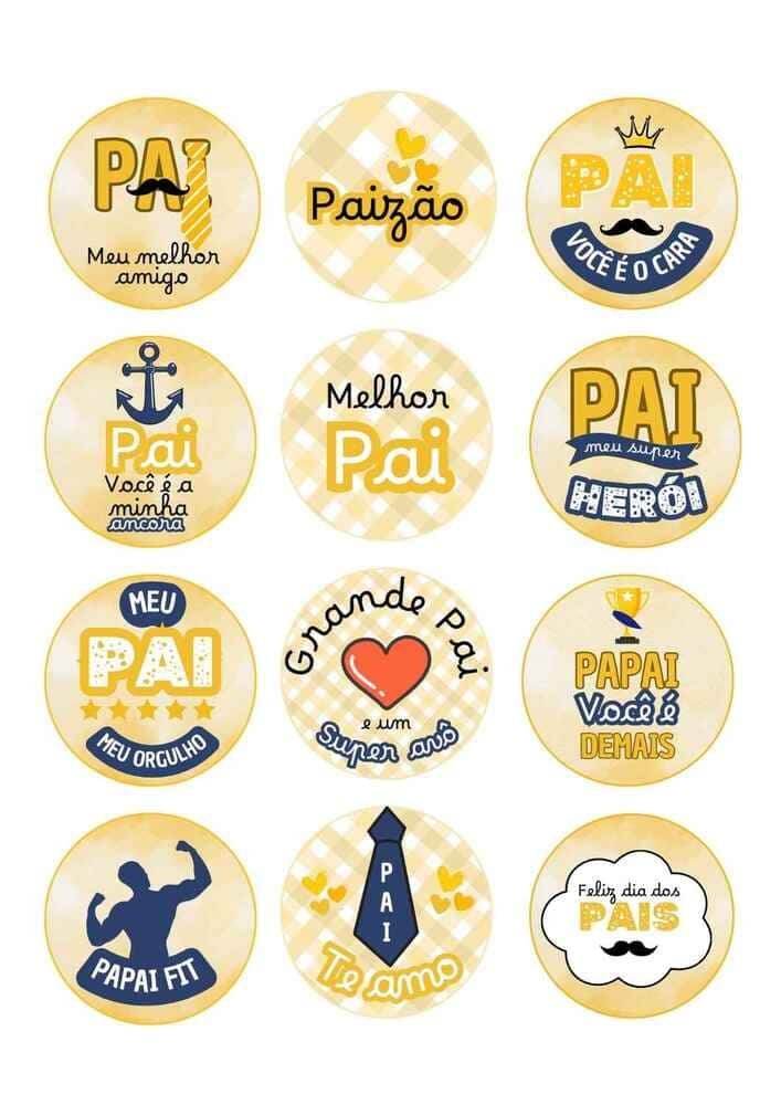 Dia dos pais tags para presente