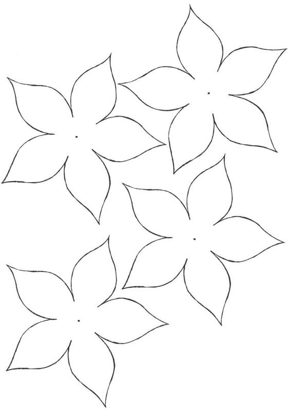 FLORES: DESENHOS PARA IMPRIMIR 21 risco de folhas desenhos para imprimir