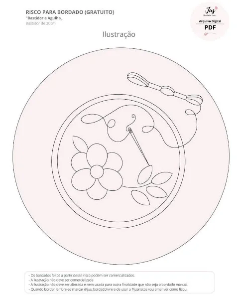 Riscos de bordados flor bordada