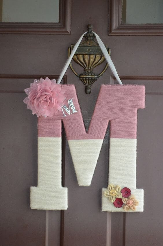 LETRAS DECORATIVAS - FAÇA VOCÊ MESMO 12 Letras decorativas