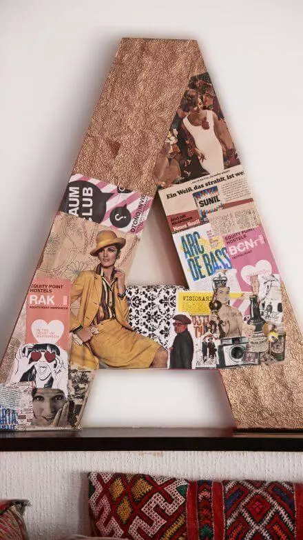 LETRAS DECORATIVAS - FAÇA VOCÊ MESMO 20 Letras decorativas