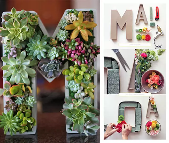 LETRAS DECORATIVAS - FAÇA VOCÊ MESMO 24 Letras decorativas
