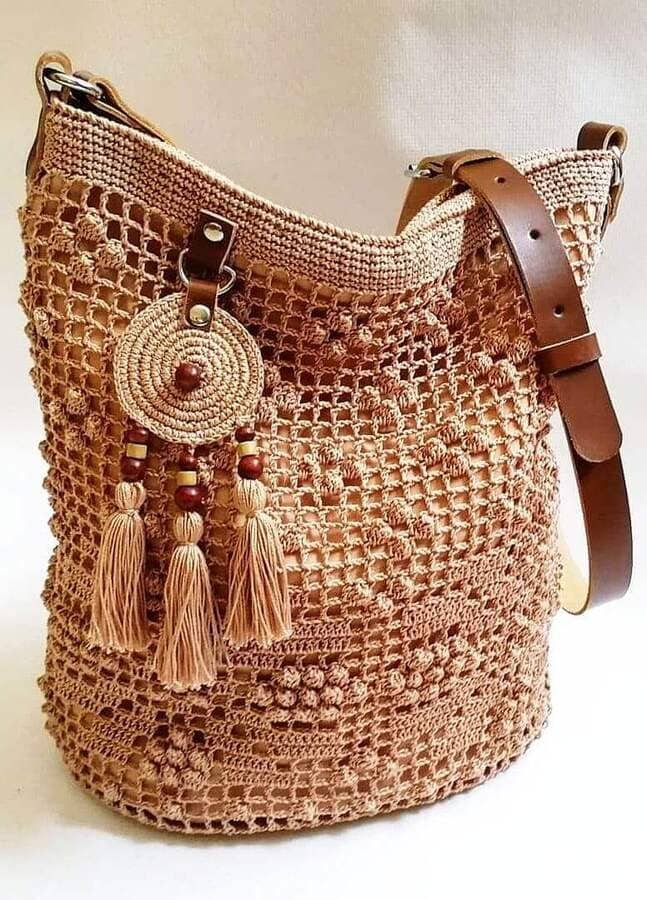 BOLSAS DE CROCHÊ - MAIS DE 20 MODELOS PARA VOCÊ SE INSPIRAR 2 bolsa de crochê