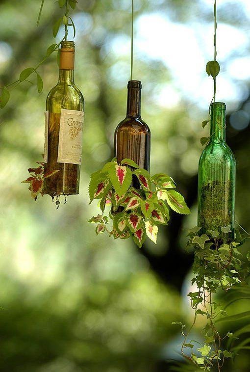 8 IDEIAS DE DECORAÇÃO COM GARRAFAS 6