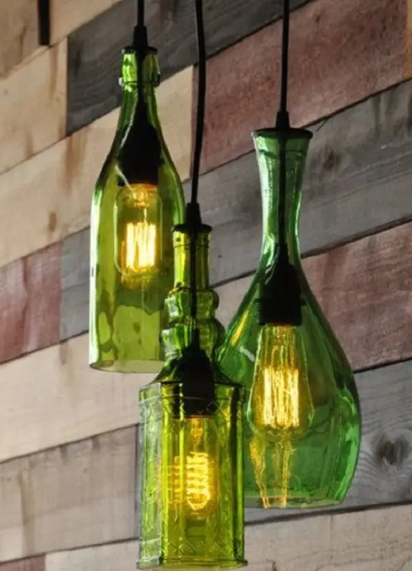 8 IDEIAS DE DECORAÇÃO COM GARRAFAS 7