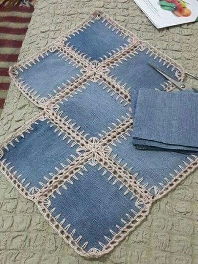 IDÉIAS FÁCEIS COM RETALHOS DE JEANS 7 Retalhos de jeans