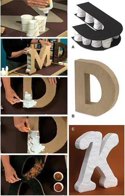 LETRAS DECORATIVAS - FAÇA VOCÊ MESMO 27
