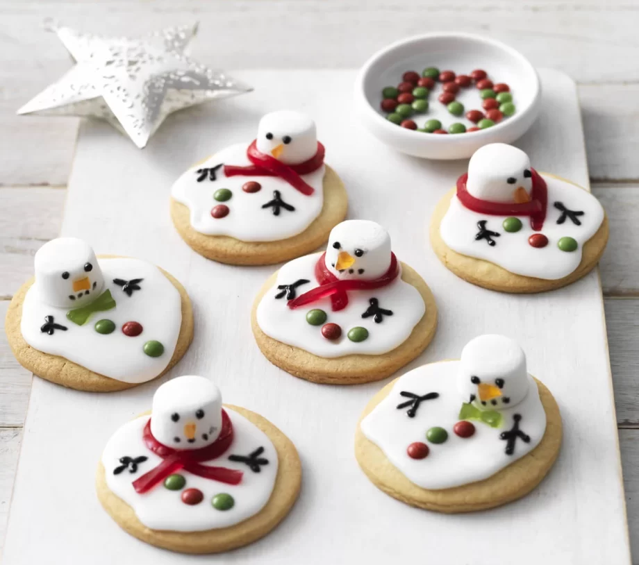 BISCOITOS DE BONECO DE NEVE DERRETIDOS 7