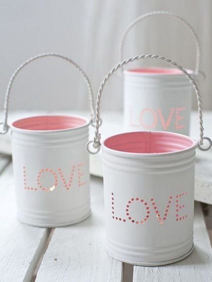 Decoração com latas para casamento decoração com latas de leite