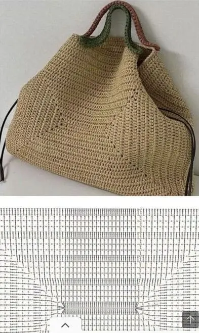 Bolsa de Crochê: A Elegância e Luxo do Artesanato Feito à Mão 13 Gráficos de bolsa crochê