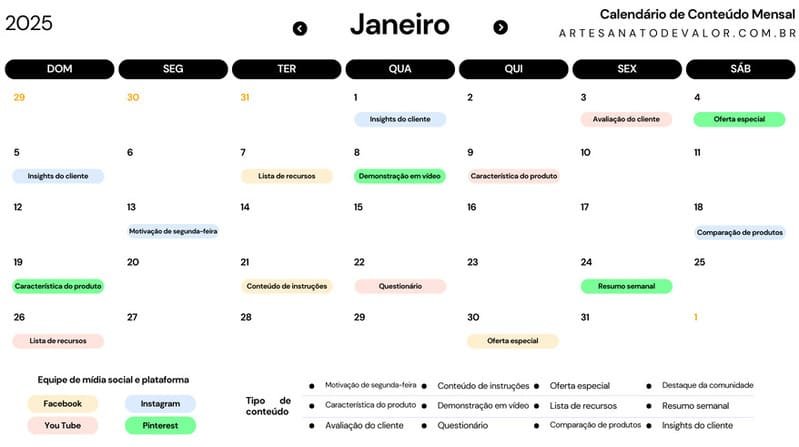 Calendario de Mesa 2025 para Artesãs: Baixe e Organize Seu Ano! 5