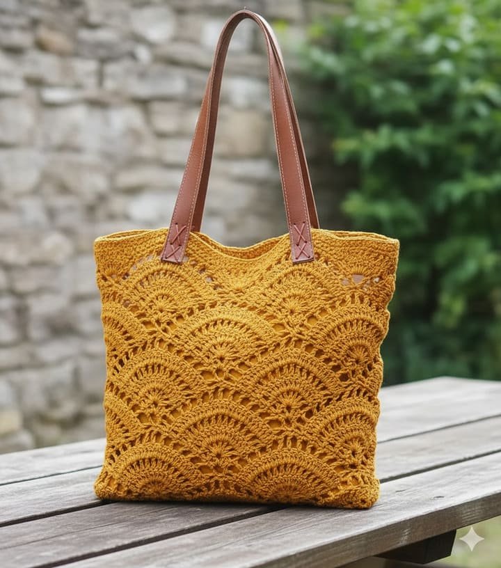 Bolsa de crochê fácil